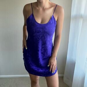 vintage Y2k Circa 2000 Purple Slip Dress Regal whimsigoth summer festival resort